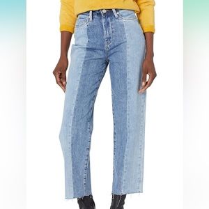 Blank NYC Patchwork Straight Leg Jeans